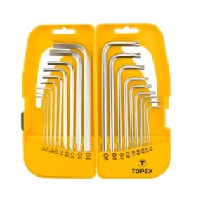 Ключі TOPEX шестигранні HEX ??і Torx набір 18 (35D953)