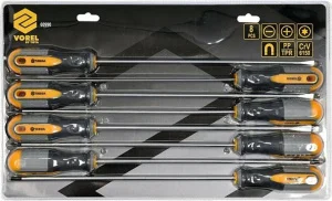 Набір викруток з подовженими стержнями VOREL 325мм SL PH TORX 8шт (60990)