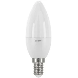 Фото светодиодная лампа osram value сl b75 7,5w 830 230v fr e14 (4058075623651)