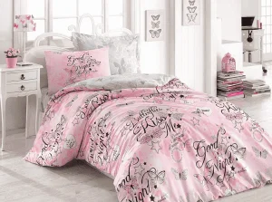 Комплект постільної білизни Cotton Box Feeling Pembe 160x220см (CB_08007748)