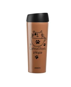Термочашка Ardesto Coffee time Cat 0,45л мокко (AR2645DMM)