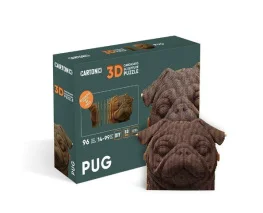 Фото картонный конструктор cartonic 3d puzzle pug (cartpug)