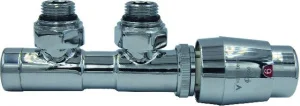Комплект для підключення радіатора Vario Term Chrome Twins кутовий лівий (TSGS0202CFK/L)