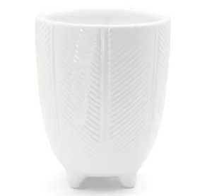 Фото ваза-кашпо mvm dh-flowers-28 m белая 14,5х14,5х14см (dh-flowers-28 m white)