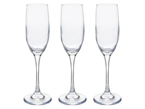 Фото набор бокалов для шампанского leglass 170мл 3 предмета (602-001)