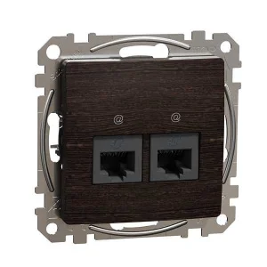Розетка комп'ютерна Schneider Sedna Elements SDD181452 венге