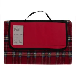 Фото плед ardesto picnic ячейка красный 130x170см (art0916rc)