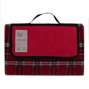 Фото плед ardesto picnic ячейка красный 130x170см (art0916rc)