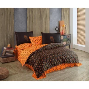 Комплект постільної білизни Hobby Exclusive Sateen Optimum коричневий 200x220см євро (167933)