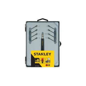 Набір викруток прецизійних STANLEY для точної механіки з цанговим утримувачем, 8 шт (STHT0-62629)