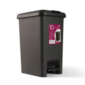Фото мусорное ведро mvm bin-01 антрацит 10л (bin-01 10l anthracite)