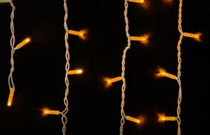 Фото гирлянда наружная delux icicle 75led ip44 en желтый 2x0.7м (90012953)