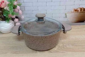 Каструля O.M.S. 26x12,5см 5,5л з кришкою (OMS 3110.01.02-26-5,5л-Brown)