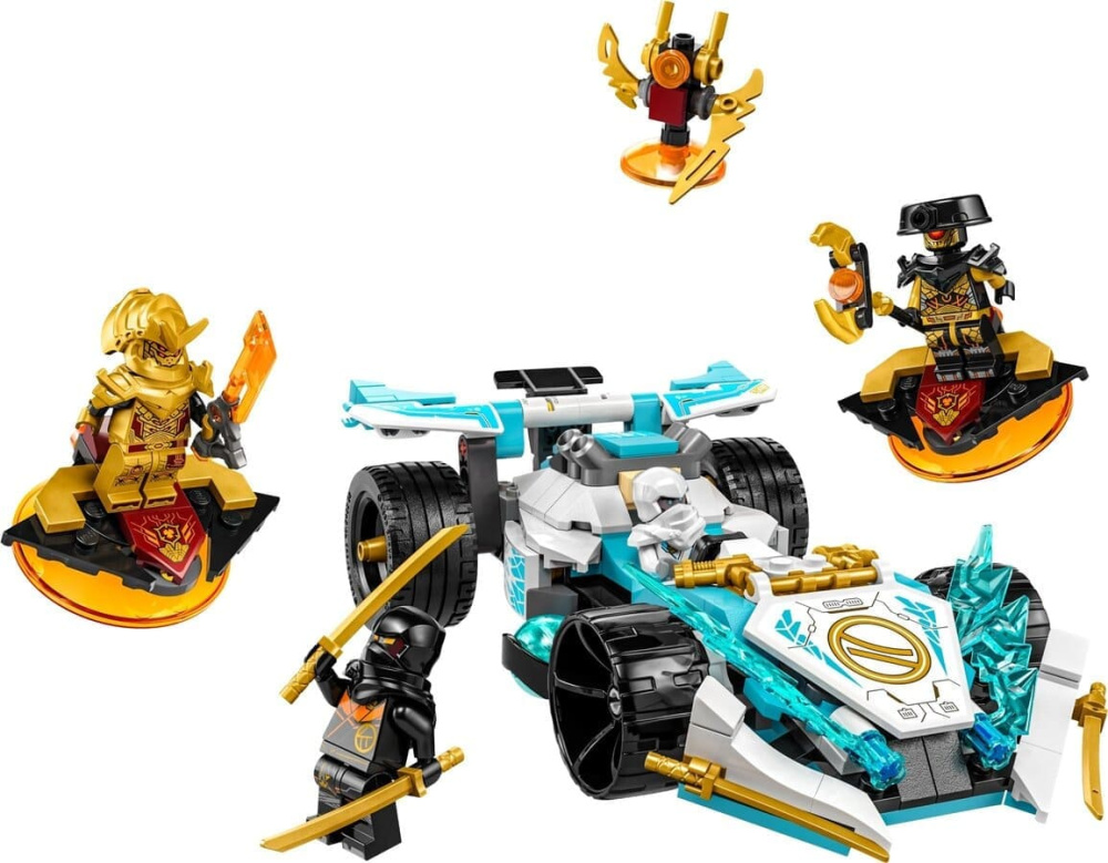 Конструктор Lego Ninjago Суперсила дракона Зейна автомобіль для перегонів спін-джитсу 307 деталей (71791)