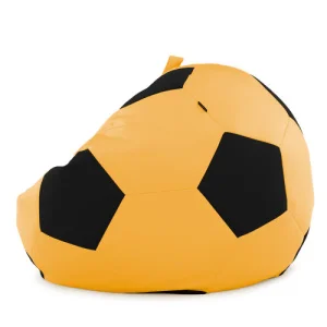 Фото кресло-мешок студия комфорта мяч оксфорд большой желтый-черный (0223250)