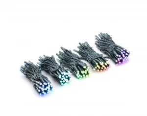Гірлянда Twinkly Smart LED Pro Curtain RGB 250, AWG22, IP65 (TWP-CU-CA-05X50STP-G)