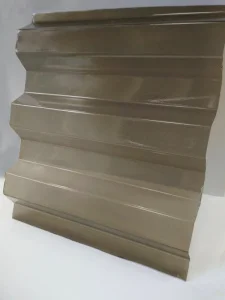 Лист Rodeca Greca Clear полікарбонат 3000x1040x0,8мм бронза