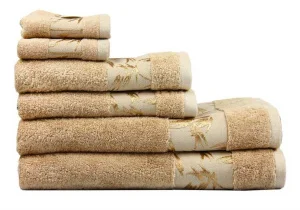 Рушник Maisonette Bamboo маxровий бежевий 50x100см (20728)
