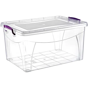 Контейнер для зберігання на защіпках Irak Plastik 48x32x24см 28л (4658)