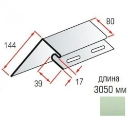 Планка околооконная Альта-Профиль BlockHouse SLIM оливковый 3,05м