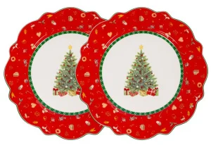 Фото набор тарелок подставных lefard christmas delight 28см 2 предмета (985-155)
