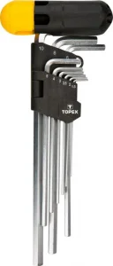 Набір шестигранних ключів TOPEX 1,5-10 набір 9 шт (35D962)