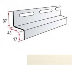 Планка навесная Альта-Профиль Alta-Siding кремовая 3,66м