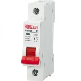 Автоматический выключатель Horoz Electric Safe 1Р 6А В 230V (114-001-1006-010)