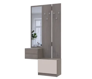 Фото прихожая doros сола 2и3 канноло/кашемир дсп/зеркало 105х40х215 (42005234)