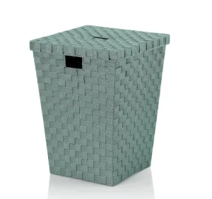 Корзина для білизни Kela Alvaro зелена липа 40х40х52см (24519)