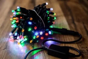 Електрогірлянда BPNY лінійна зі спалахом 100LED 10м різнокольорова (108069)