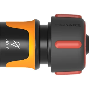 Коннектор для шланга с аквастопом Fiskars LB30 19мм 3/4" (1027082)