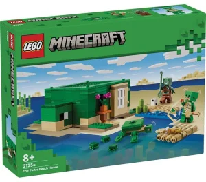 Фото конструктор lego minecraft пляжный дом в форме черепахи 234 детали (21254)