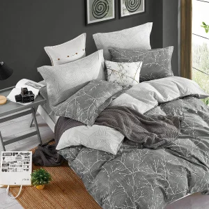 Фото пододеяльник mvm my home петрикор серый с принтом 200x220см (bl-dc-14 gray/print)