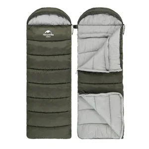Спальник с капюшоном Naturehike U150 NH20MSD07 правый зеленый (6927595764398-R)