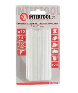 Стержні клейові Intertool флуоресцентні 7,4х100мм 12шт (RT-1039)