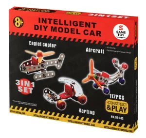 Фото конструктор металлический same toy inteligent diy model car 3в1 117 элементов (58042ut)