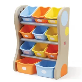 Органайзер с разноцветными ящиками Step 2 FUN TIME ROOM ORGANIZER 89x67x36 см синий/оранжевый