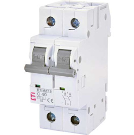 Автоматический выключатель ETI 2p C 40А 6kA (2143520)