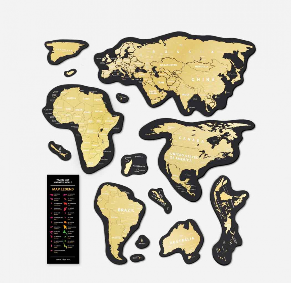     Travel Map Magnetic World      (MG)