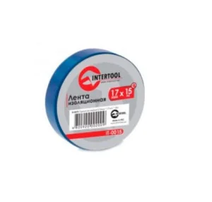 Стрічка ізоляційна Intertool синя 17х15m (IT-0015)