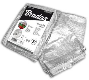 Тент посилений Bradas тарпаулін SILVER 120 гр/м2, 3x5 м PL1203/5