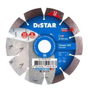 Диск алмазний DiStar Classic H12 1A1RSS 125x2,2x12x22,23мм (12315011011)