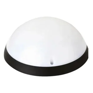 Фото светильник teb elektrik led полная луна акуа опал 12w 6400k 230v ip54 пластиковый черный (400-425-115)