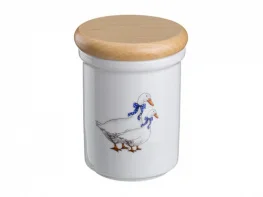 Фото банка для пищевых продуктов cesky porcelan dubi гуси 12х9 см 606-519