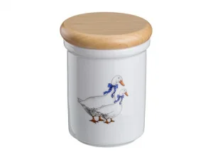 Фото банка для пищевых продуктов cesky porcelan dubi гуси 12х9 см 606-519