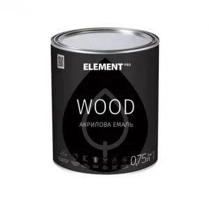 Емаль акрилова для деревини ELEMENT PRO WOOD 0,75 л