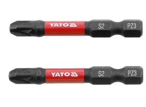 Набір біт ударних YATO PZ3x50мм HEX 1/4“ 2шт (YT-78045)