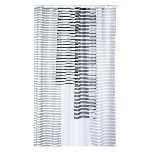 Фото шторка для ванной kela lamita polyester серая 180х200см (22096)