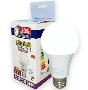 Фото лампа horoz electric dark-10 с фотосенсором а60 led 10w 4200k e27 1032lm (001-068-0010-030)